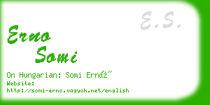 erno somi business card